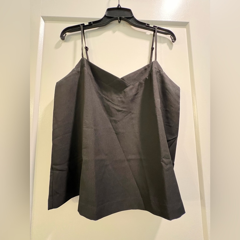 J. Crew black silk cami, size 10
